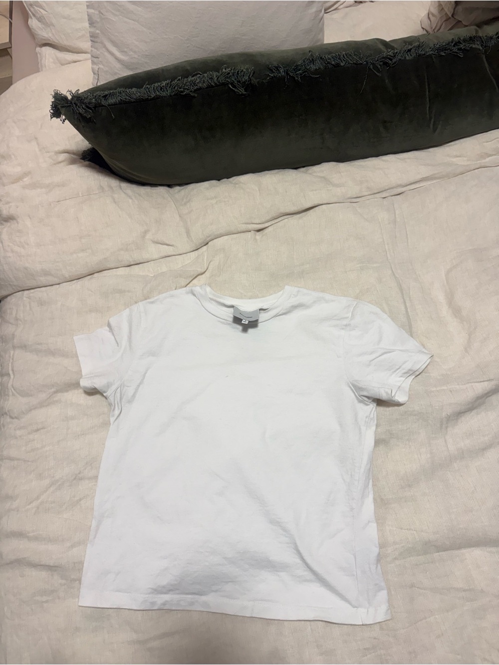 Reformation Classic Crew Tee Short Sleeve Tee White Small